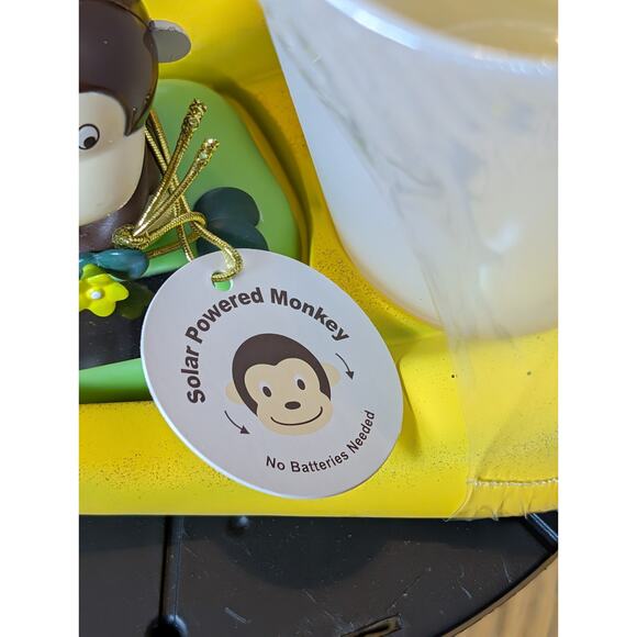 Solar Powered Dancing Bobble Head Toy Cute Nodding Monkey - Cup Tumbler Holder - Picture 6 of 6